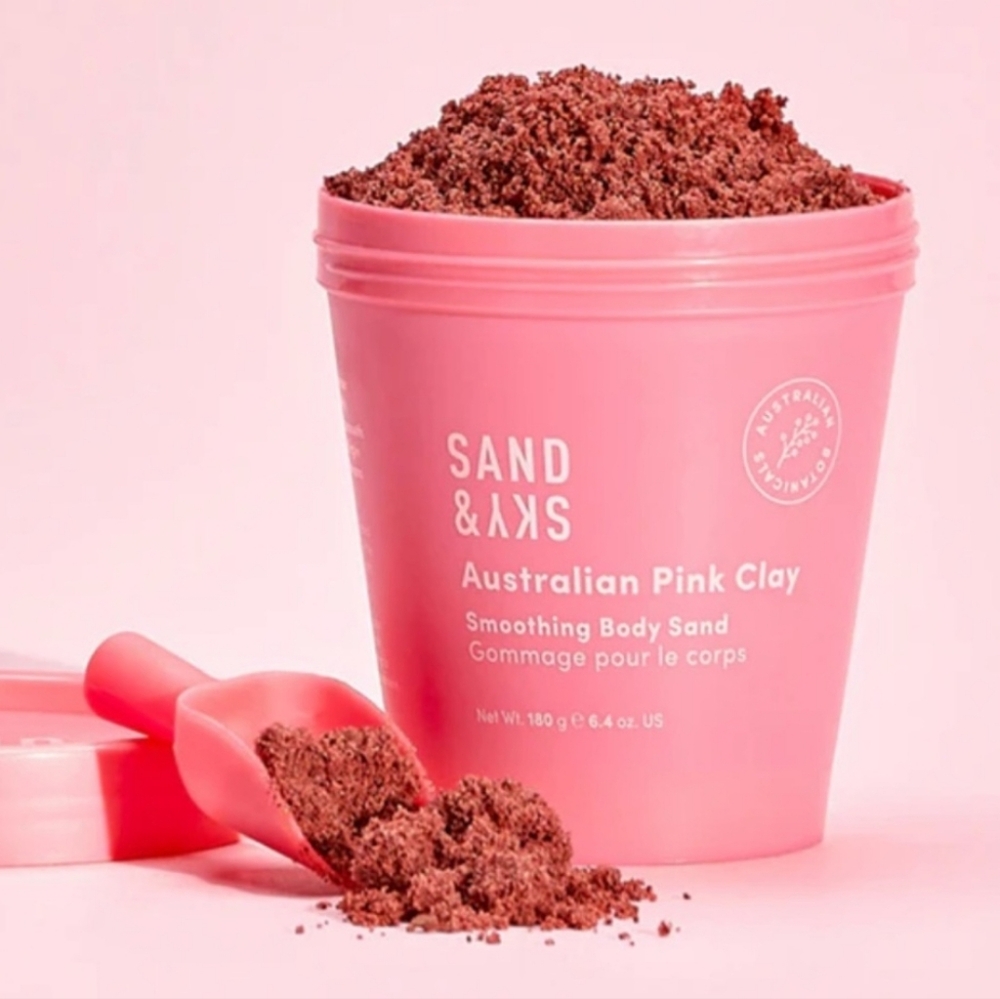 Sand & Sky Australian Pink Clay Smoothing Body Sand NIB